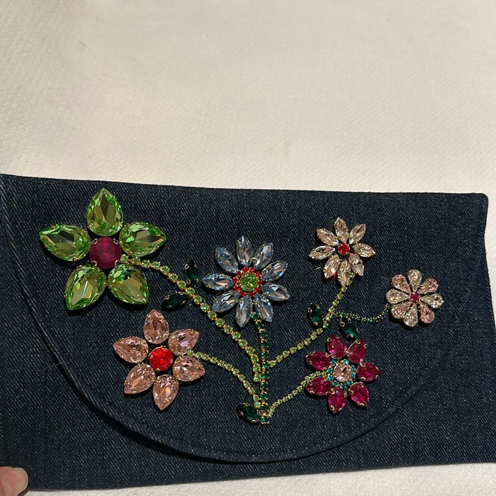Must have denim clutch bag